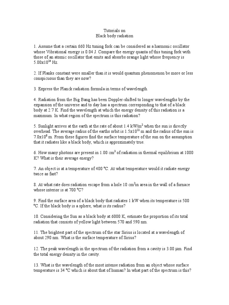 What is a perfect black body physics picture