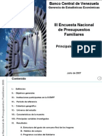 III Encuesta de Presupuestos Familiares. 