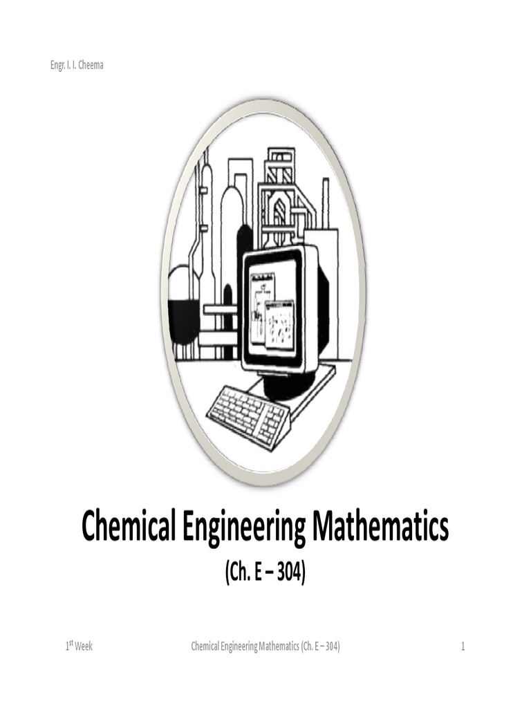 Chemical Engineering Mathematics Lectures | PDF