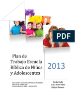 Plan de Trabajo Escuela Bíblica de Niños 2013