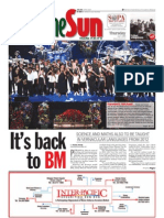 Thesun 2009-07-09 Page01 Its Back To BM