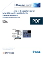 Electrodispensing of Microspheroids For Lateral Refractive and Refl Ective Photonic Elements