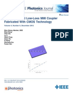 A Compact and Low-Loss MMI Coupler Fabricated With CMOS Technology