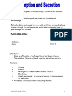 Absorption and Secretion