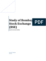 Study of Bombay Stock Exchange (BSE) : (Type The Document Subtitle)