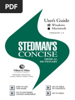 Stedman Consise Medical Dictionary 3rd Edition User Guide