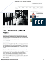 Sybila Arredondo - 14 Años en Prisión Entrevistas Revista Paula