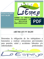 Presentación Ley #20.255