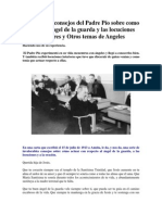 Consejos Del Padre Pío Sobre Como Tratar Al Ángel de La Guarda y Otros Temas de Angeles