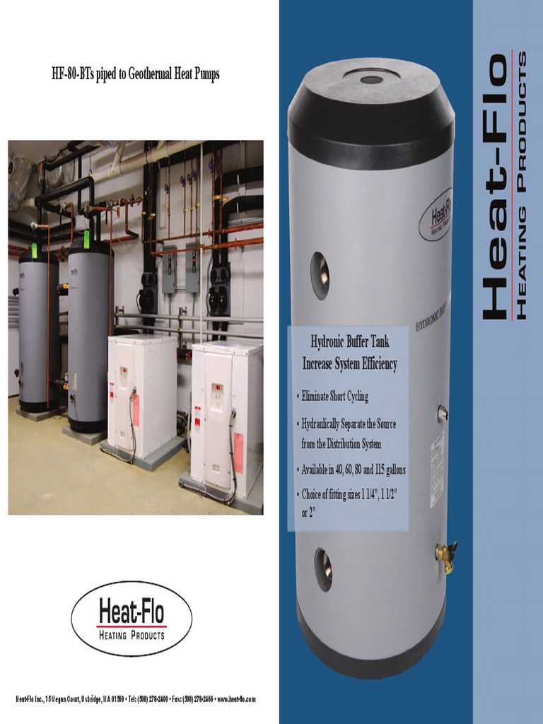 heatflo hydronic buffer tanks 2011 Heat Pump Hvac