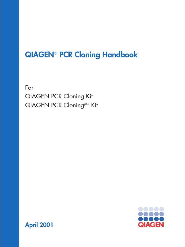 QIAGEN PCR Cloning Handbook PDF Molecular Cloning Polymerase