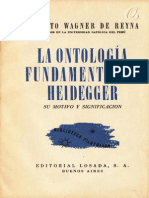 Wagner de Reyna Alberto - La Ontologia Fundamental de Heidegger