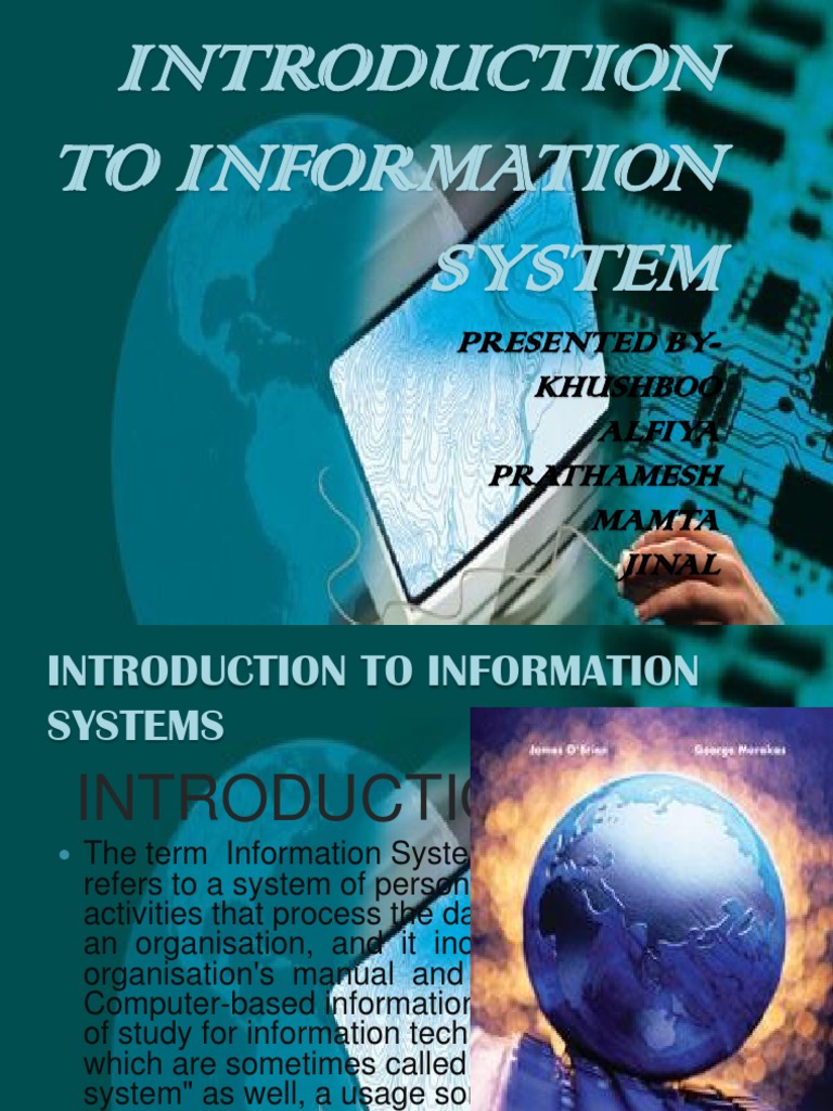 Introduction To Information Systems: Systems And Subsystems – HZVAJ