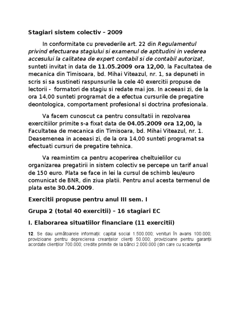 Exercitii Propuse Gr.2 | PDF