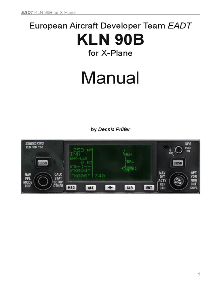 KLN 90B Manual PDF Global Positioning System Screenshot