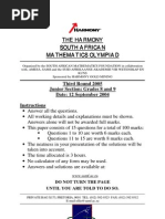 Harmony South African Olympiad 2005