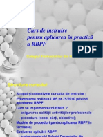 Curs de Instruire Pentru Aplicarea RBPF