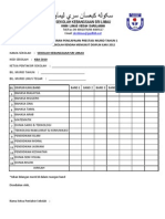 Borang Pelaporan Pencapaian Prestasi Murid Tahun 1 Mengikut Disiplin Ilmu 2011