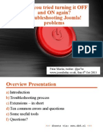 Have You Tried Turning It Off and On Again? Troubleshooting Joomla! Problems