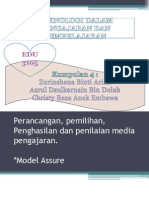 Presentation minggu 4 model ASSURE..
EDU 3105