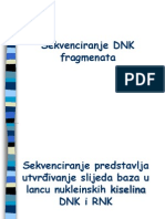 11 - Jedanaesti Termin Sekvenciranje DNK Fragmenata