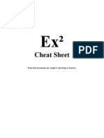 Ex2 Cheat Sheet