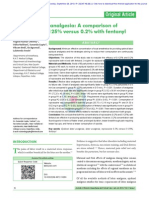 Epidural Labor Analgesia: A Comparison of Ropivacaine 0.125% Versus 0.2% With Fentanyl