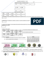 AVALIAÇÃO DE MATEMÁTICA semana 1