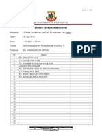 Borang PK 07 2 Senarai Kehadiran Mesyuarat