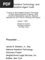 At, Work and Transition Aged Youth # 2 (J.Sheldon)