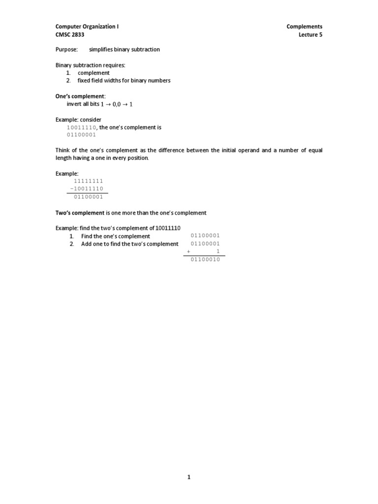 Converting Two's Complement to Decimal | PDF | Teaching Methods & Materials