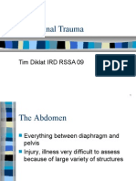 Abdominal Trauma: Tim Diklat IRD RSSA 09
