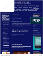 Gedankenkontrolle - Strategien der Manipulation - Gehirnwäsche Gedanken-kontrolle - ssl-101758.1blu.de
