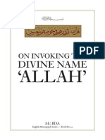 023 Invoking the Divine Name Allah (1)