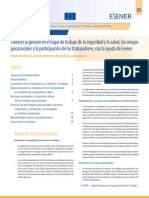 Informe Conocer La Gestión en El Lugar de Trabajo de La Seguridad y La Salud, Los Riesgos Psicosociales y La Participación de Los Trabajadores, Con La Ayuda de Esener