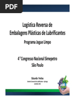Programa Jogue Limpo - Logistica Reversa de Embalagens - SINDICOM