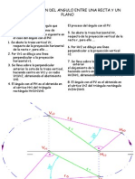 Determinacion Del Angulo Entre Una Recta y Un Plano