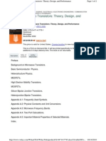 Schwierz - Modern Microwave Transistors