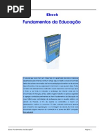 eBook Fundamento Da Educacao