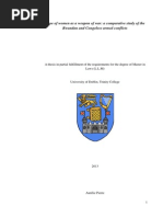 Download Rape of women as a weapon of war A comparative study of the Rwandan and Congolese armed conflicts By Aurlie Pierre by Not_a_Chocolate_Cake SN173906061 doc pdf
