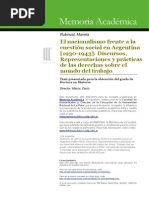 Cuestion Soc en Arg 1930 1943