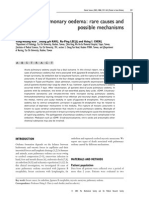 Acute Pulmonary Oedema: Rare Causes and Possible Mechanisms