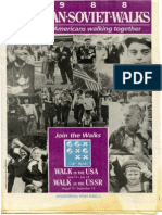 1988 American-Soviet Walks: Soviets and Americans Walking Together