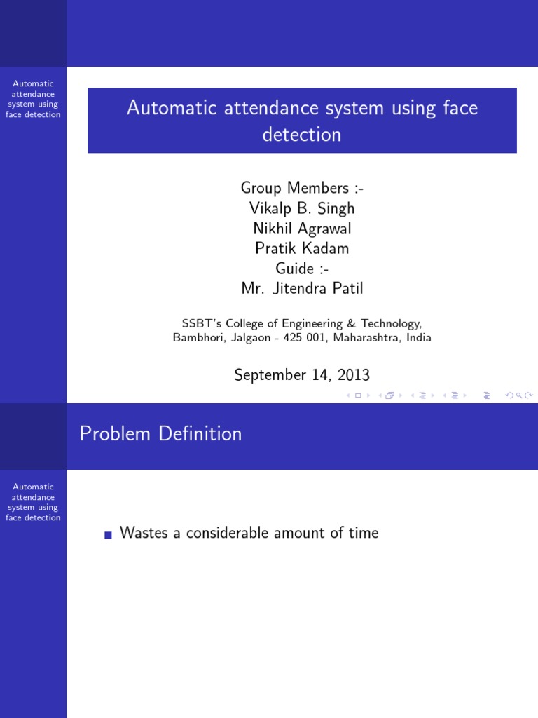 Face Recognition Attendance System | PDF | Biometrics | Computing