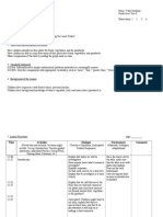Lesson Plan Food Investigation