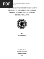 Download The Syntax Analysis of Interrogative Sentence in Indonesian and English by kadek ari SN17393173 doc pdf