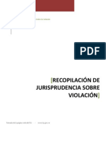 Recopilación de Jurisprudencia Sobre Violación