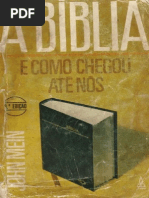 A Biblia e Como Chegou Ate Nos John Mein