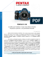 Press Release Pentax k30 It