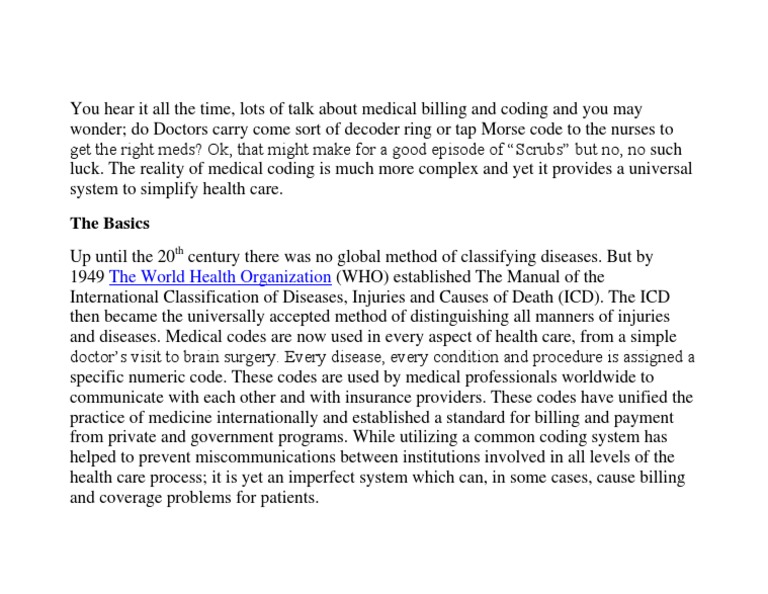 Understanding Medical Billing Codes | PDF
